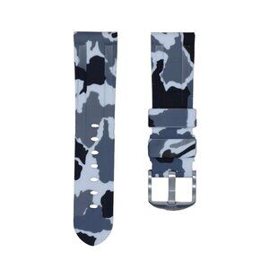 Tempomat 24mm White Camo Rubber Strap for Breitling, Tudor, Panerai, Tag & More